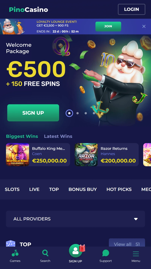 pino casino Gameplay