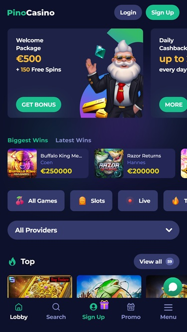 pino casino Gameplay