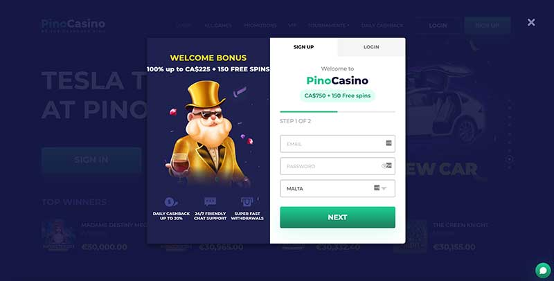 pino casino Gameplay